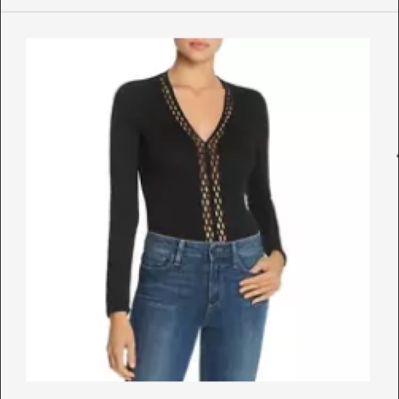 French connection Rosalind’s black cutout bodysuit - Picture 1 of 1